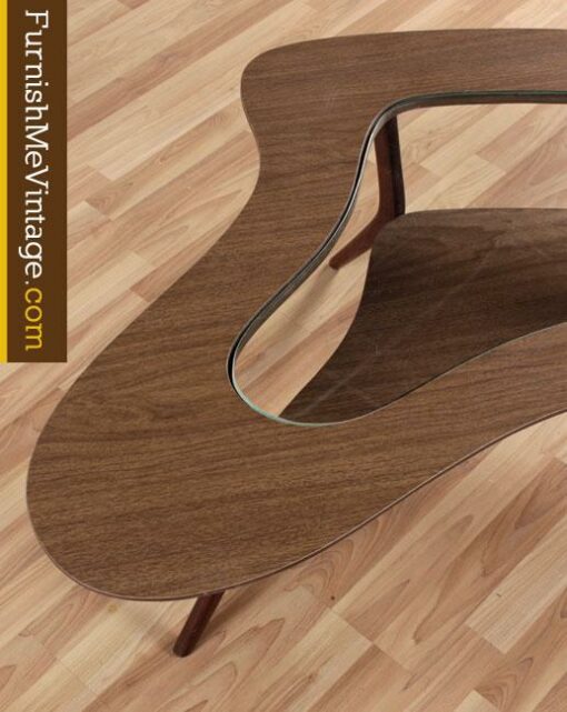 Two Tier Mid Century Modern Amoeba Coffee Table