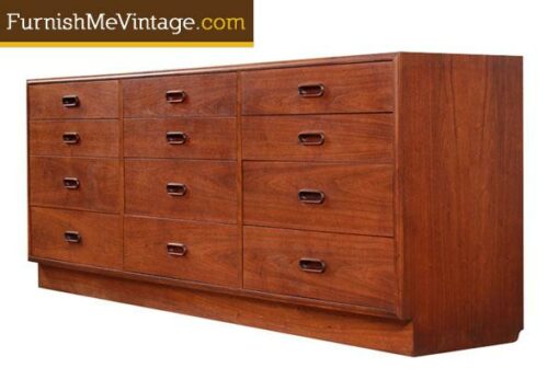 Restored Mid Century Modern Founders Triple Dresser