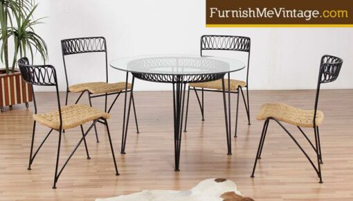 Restored Mid Century Salterini Ribbon Patio Set