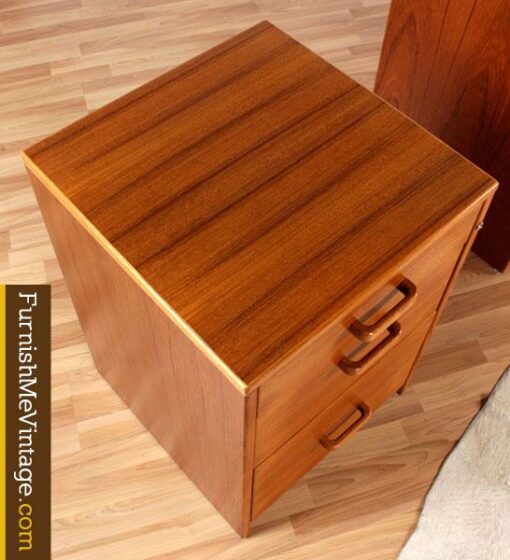 Vintage Teak Filing Cabinet