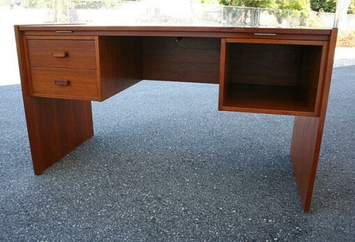 Danish Teak Desk Lifts Up To Drafting Table