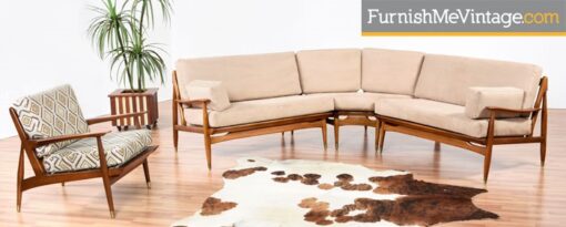 Restored Mid Century Modern Sectional Sofa