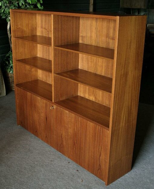 Poul Hundevad Danish Teak Bookcase Hutch Shelving