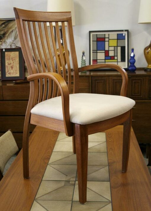 Danish Modern Style Solid Teak Arm Chair