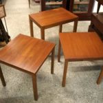 Three Danish Modern Teak End Tables by Trioh