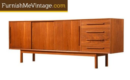 Long ,Vintage, Danish Teak Credenza,scandianvian,modern