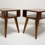 2 Conant Ball End Tables Mid Century Modern