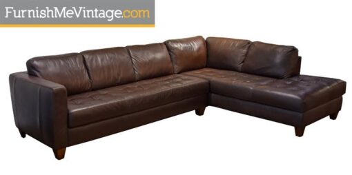 Brazilian Leather Sectional by ItalSofa