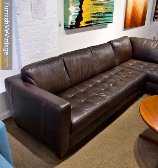 Brazilian Leather Sectional by ItalSofa