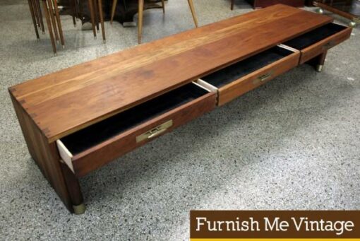 Willett Console Table or Surfboard Coffee Table Mid Century Modern