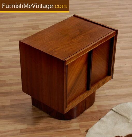 Vintage Nightstand with Beautiful Grain