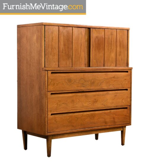 Restored Mid Century Modern Tall Dresser
