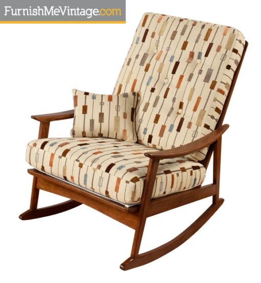 Restored Mid Century Modern Yugoslavian Rocking Chair