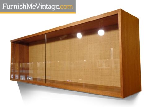 Mid Century Modern Wall Mounting Display Cabinet