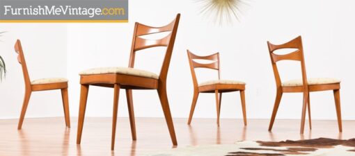 Set of Four M 1553 A Heywood Wakefield Dining Chairs