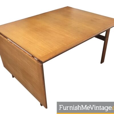 Drop Leaf Vintage Teak Dining Table