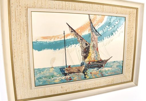 Elmo Gideon Mid Century Modern Nautical Painting