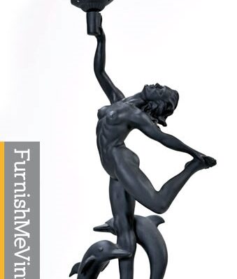 Vintage Neo Deco Female Nude Lamp