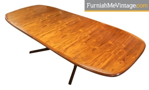 Oval Vintage Danish Modern Teak Dining Table