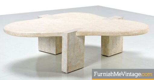 Vintage Maitland Smith Tessellated Stone Coffee Table