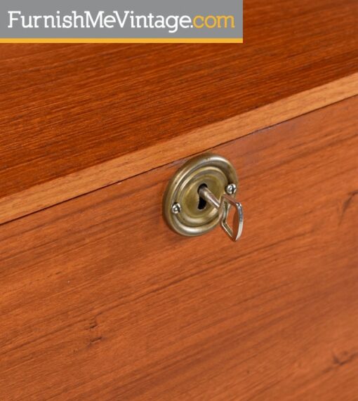 Vintage Danish Teak Secretary Desk