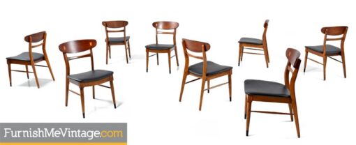 Set of 8 Mid Century Lane Acclaim Dining Chairs