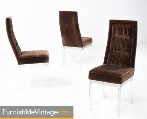 Vintage Charles Hollis Jones Lucite Chairs