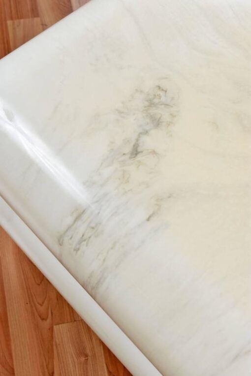 Monumental Vintage Faux Marble Coffee Table