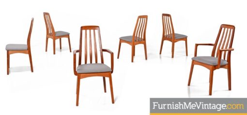 6 Benny Linden Teak Dining Chairs