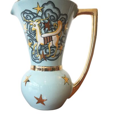 Boch Freres Gilt Aries Pegasus Art Deco Vase