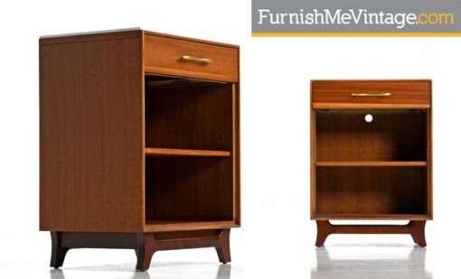 RWay Mid Century Modern Pair of Nightstands