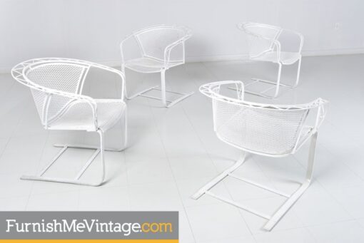 Cantilever Mid Century Modern Outdoor Chairs
