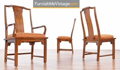 Six Vintage Chin Hua Dining Chairs by Century