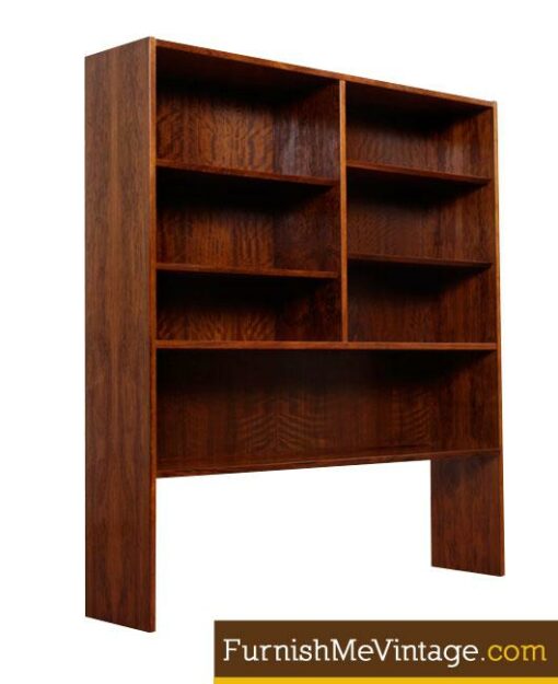 Vintage Danish Modern Hundevad Rosewood Bookcase Hutch