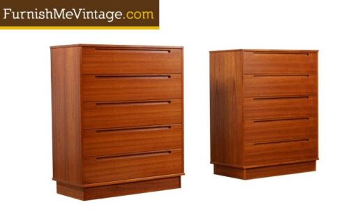 Torring Danish Teak High Boy Dressers – (2) Available