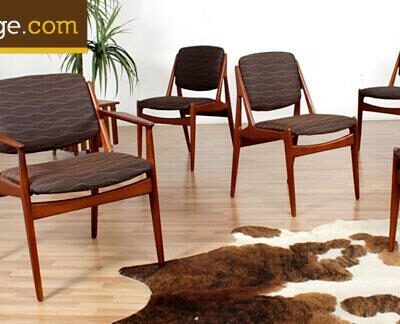 Arne Vodder Ella Danish Teak Chairs