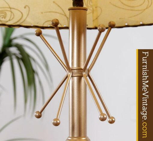 Restored Mid Century Modern Hairpin Floor Lamp