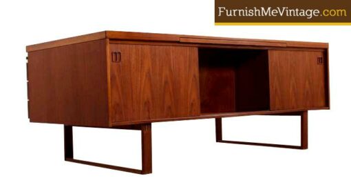 Superb Mid Century Modern Danish Teak Executive Desk