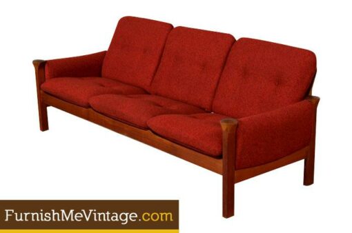 Restored Mid Century Modern CADO Teak Sofa