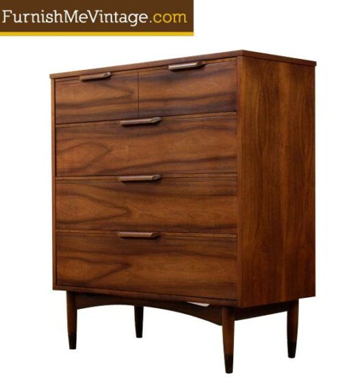 Mid century modern walnut chest of drawers