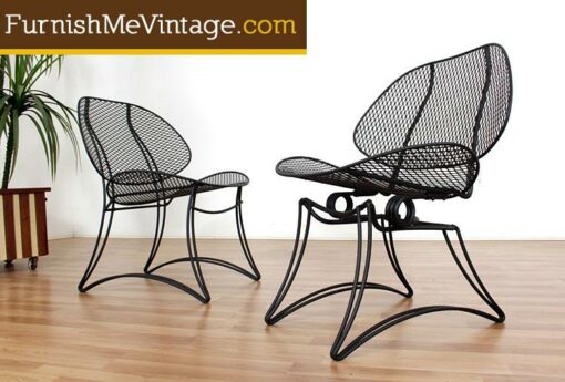 Set of (2) Restored Retro Patio Chairs