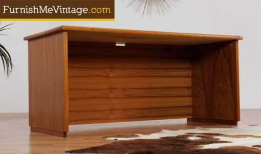 Vintage Danish Teak Desk with Modular Cabinets