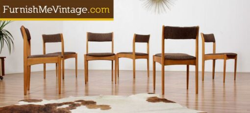 Set of (6) Mid Century Morris of Glasgow Dining Chairs