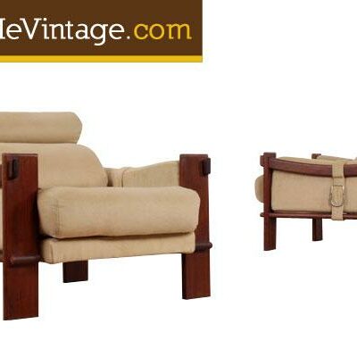Pair of Restored Adrian Pearsall Craft Associates Arm Chairs
