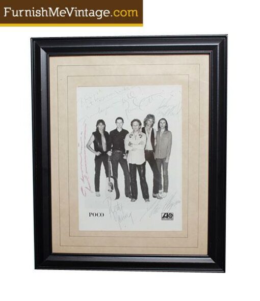 Autographed POCO Band Photo