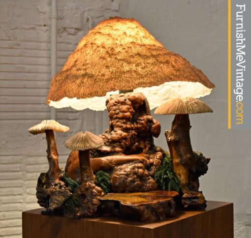 Cypress Wood Coral Mushroom Lamp