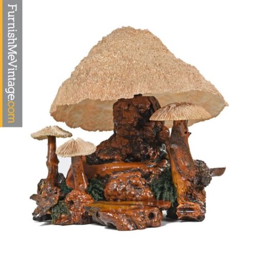 Cypress Wood Coral Mushroom Lamp