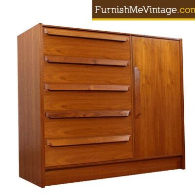 Vintage Skipper Mobler Danish Teak Gentleman’s Chest