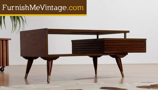 Mid Century Modern Tiered Coffee Table