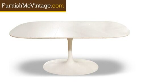 Mid Century Modern Tulip Table with Leaf